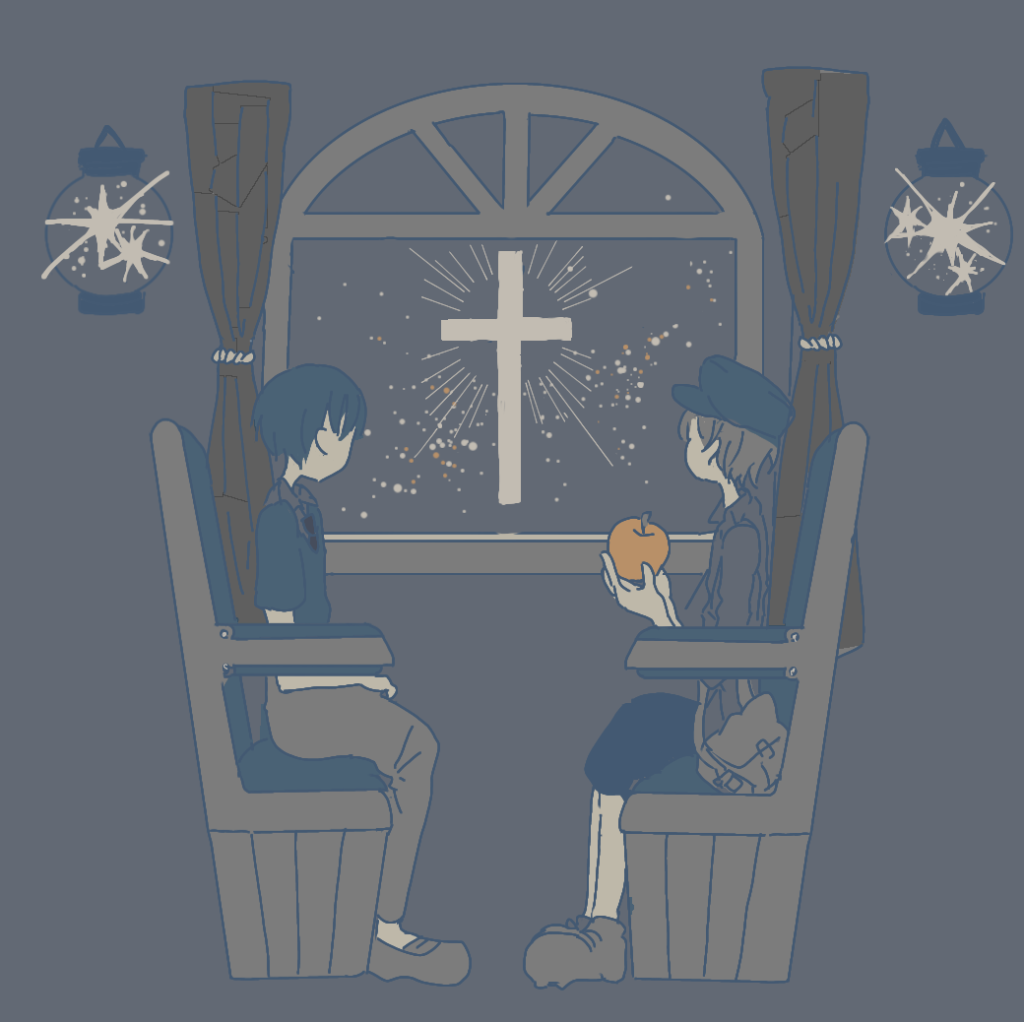 宮沢賢治　銀河鉄道の夜　イラスト